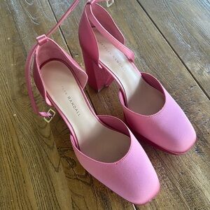 Size 8 bubblegum pink Loeffler Randall heels. Worn once
